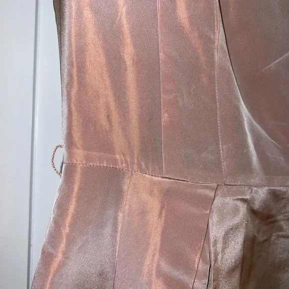 Dice Kayek Light Pink Midi Designer Dress Size 42 Feminine Demure Coquette Silk - Picture 5 of 11